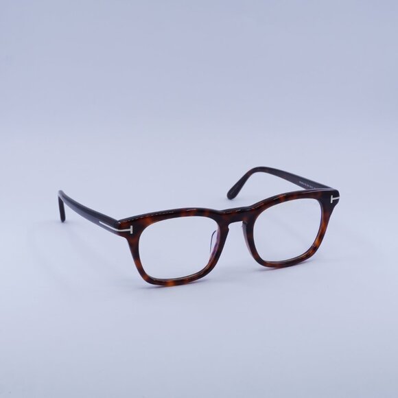 Tom Ford FT5870-F-B 054 Eyeglasses Red Havana 52mm Square Frame - Picture 4 of 10